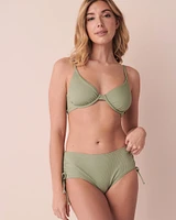 Haut de bikini triangle en fibres recyclées LILYPAD