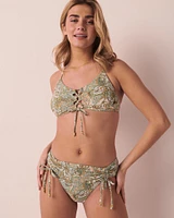 Haut de bikini bralette lacé MODERN PAISLEY