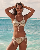 Haut de bikini bralette lacé MODERN PAISLEY