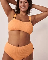 PEACH COBBLER Bandeau Bikini Top