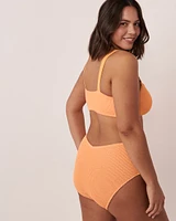 PEACH COBBLER Bandeau Bikini Top