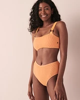PEACH COBBLER Bandeau Bikini Top