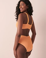 PEACH COBBLER Bandeau Bikini Top