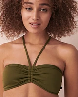 WINTER MOSS Recycled Fibers Bandeau Bikini Top