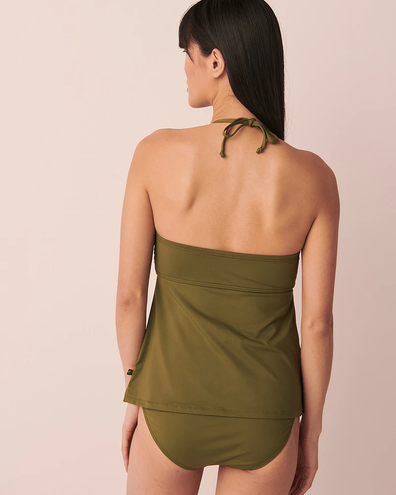 WINTER MOSS Recycled Fibers Bandeau Tankini Top