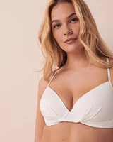 Haut de bikini push-up en fibres recyclées SOLID