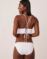 Haut de bikini triangle dos lacé SOLID