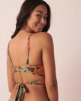 ORCHIDS GARDEN D Cup Bikini Top