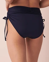 EVENING BLUE Recycled Fibers High Waist Bikini Bottom