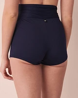Bas de bikini garçonne en fibres recyclées EVENING BLUE