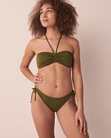 Bas de bikini brésilien en fibres recyclées WINTER MOSS