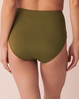 WINTER MOSS Recycled Fibers High Waist Bikini Bottom