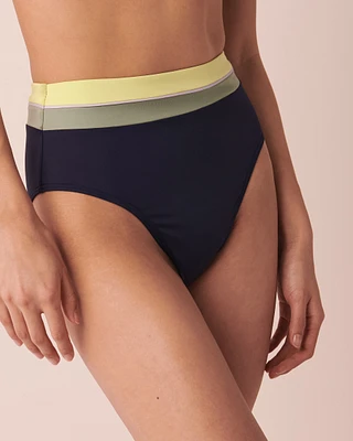 Bas de bikini taille haute COLOURBLOCK
