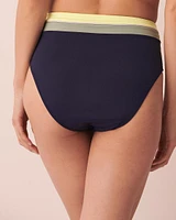 Bas de bikini taille haute COLOURBLOCK
