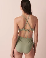 LILYPAD Recycled Fibers Open Back One-piece Swimsuit
