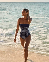 Maillot une-pièce bandeau MODERN STRIPE