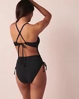 ASHLEY Ribbed One-piece Swimsuit