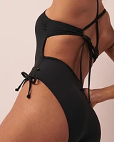 ASHLEY Ribbed One-piece Swimsuit