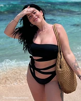 Haut de bikini bandeau une épaule SOLID