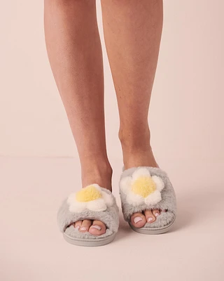 Pantoufles mules ouvertes en mousse mémoire