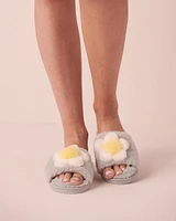 Memory Foam Open Slide Slippers