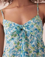 Robe floral sans manches