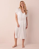 Long Tunic with Tassel Trim