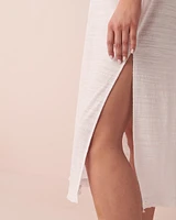 Long Tunic with Tassel Trim