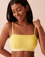 Soutien-gorge bandeau doublure légère en dentelle