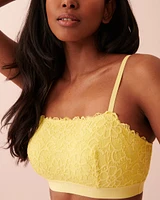 Soutien-gorge bandeau doublure légère en dentelle