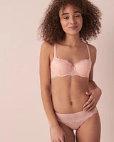 Culotte bikini résille et dentelle