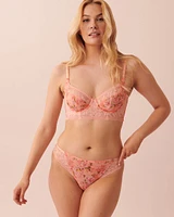 Culotte tanga résille et dentelle