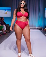 BRIGHT ROSE Recycled Fibers D Cup Bikini Top