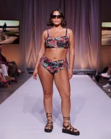 Haut de bikini bandeau bonnet D EARTHY JUNGLE