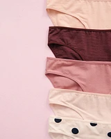 Lot de 10 culottes bikini en coton