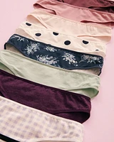 Lot de 10 culottes bikini en coton