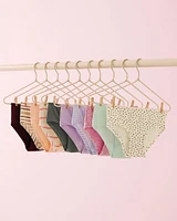 10-Pack Cotton Hiphugger Panty