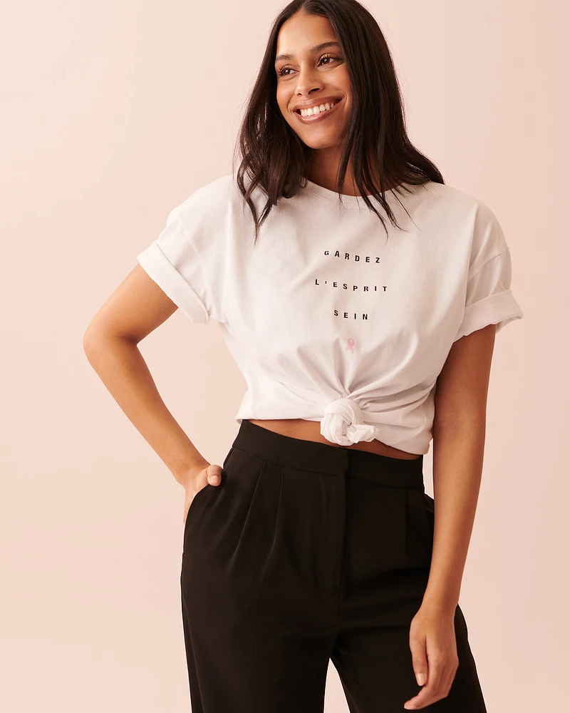 Gardez l'esprit sein T-shirt
