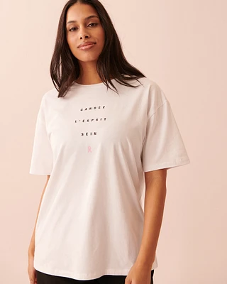 Gardez l'esprit sein T-shirt
