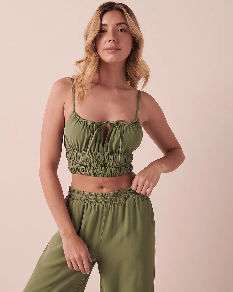 Camisole courte bretelles minces
