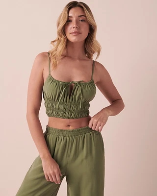 Camisole courte bretelles minces