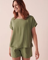 T-shirt col bâteau