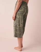 Modal Wide Leg Capri