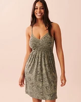 Robe bretelles minces en modal
