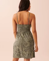 Robe bretelles minces en modal