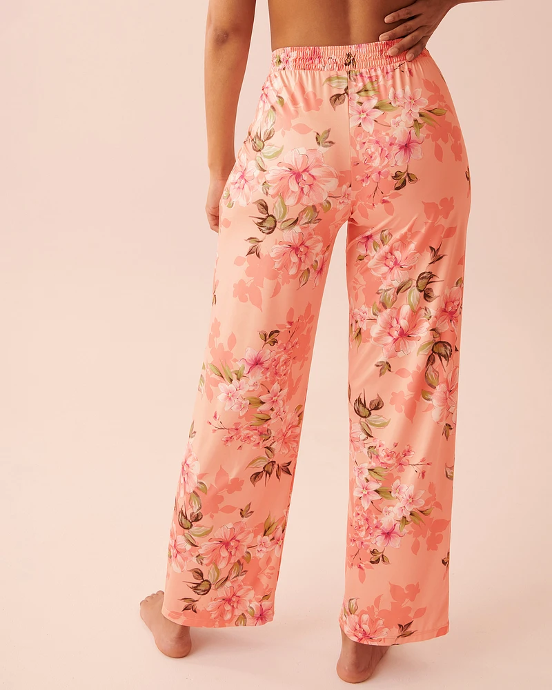 Pantalon détail de dentelle en fibres recyclées