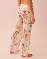 Pantalon en résille imprimée