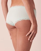 Culotte garçonne ultra douce détails de dentelle