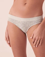 Culotte bikini coton et bande élastique logo
