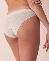 Culotte bikini coton et bande élastique logo